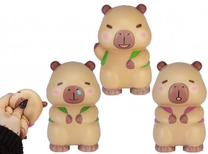 (Mis 0) CAPIBARA Con Zainetto Squishy 11cm -3ass…x12…x96